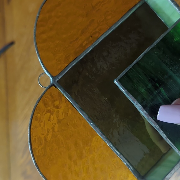 Stained glass Heart with pocket - Picture 3 of 4